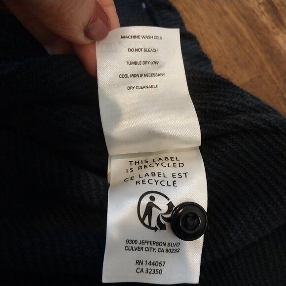 Outerknown Shacket Mens M Black Blanket Shirt Surf Chroma 100% Organic Cotton, g - Picture 9 of 10